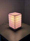 Handmade Tile Style Table Lamp – Geometric Bedside Accent Light